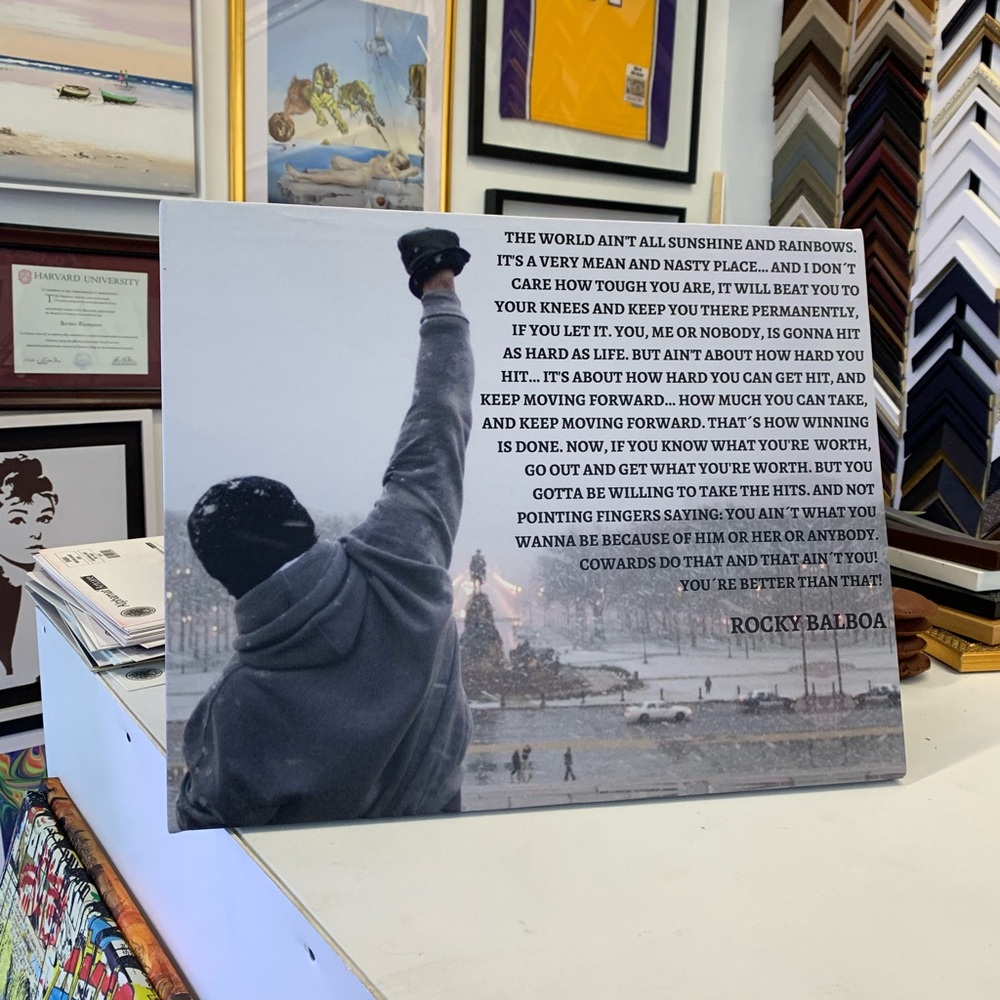 Rocky Balboa Motivational Canvas Art